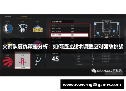 火箭队复仇策略分析:如何通过战术调整应对强敌挑战 火箭队复仇策略分析:如何通过战术调整应对强敌挑战
